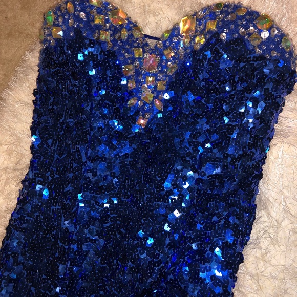 Royal Blue Prom Dress - Picture 5 of 6